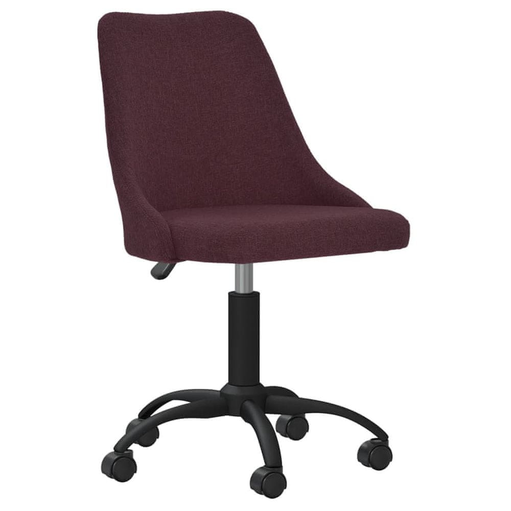 Petromila vidaXL Otočná kancelárska stolička fialová látková